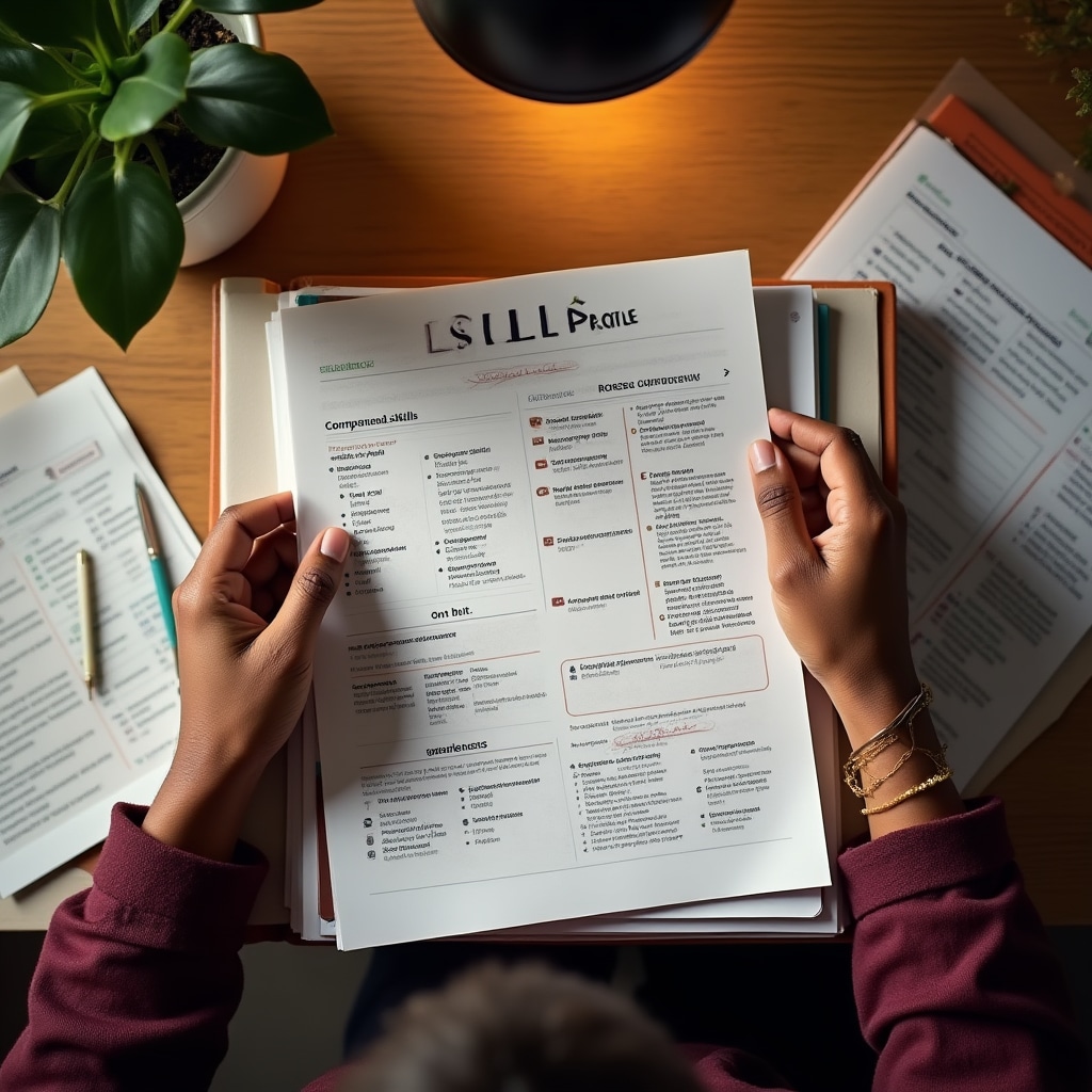 Organized documentation of professional skills and competencies